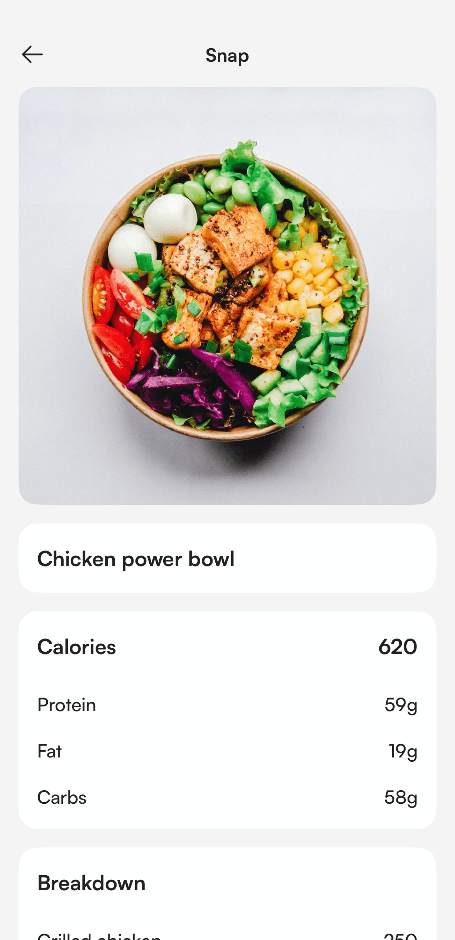 Same food logging screenshot